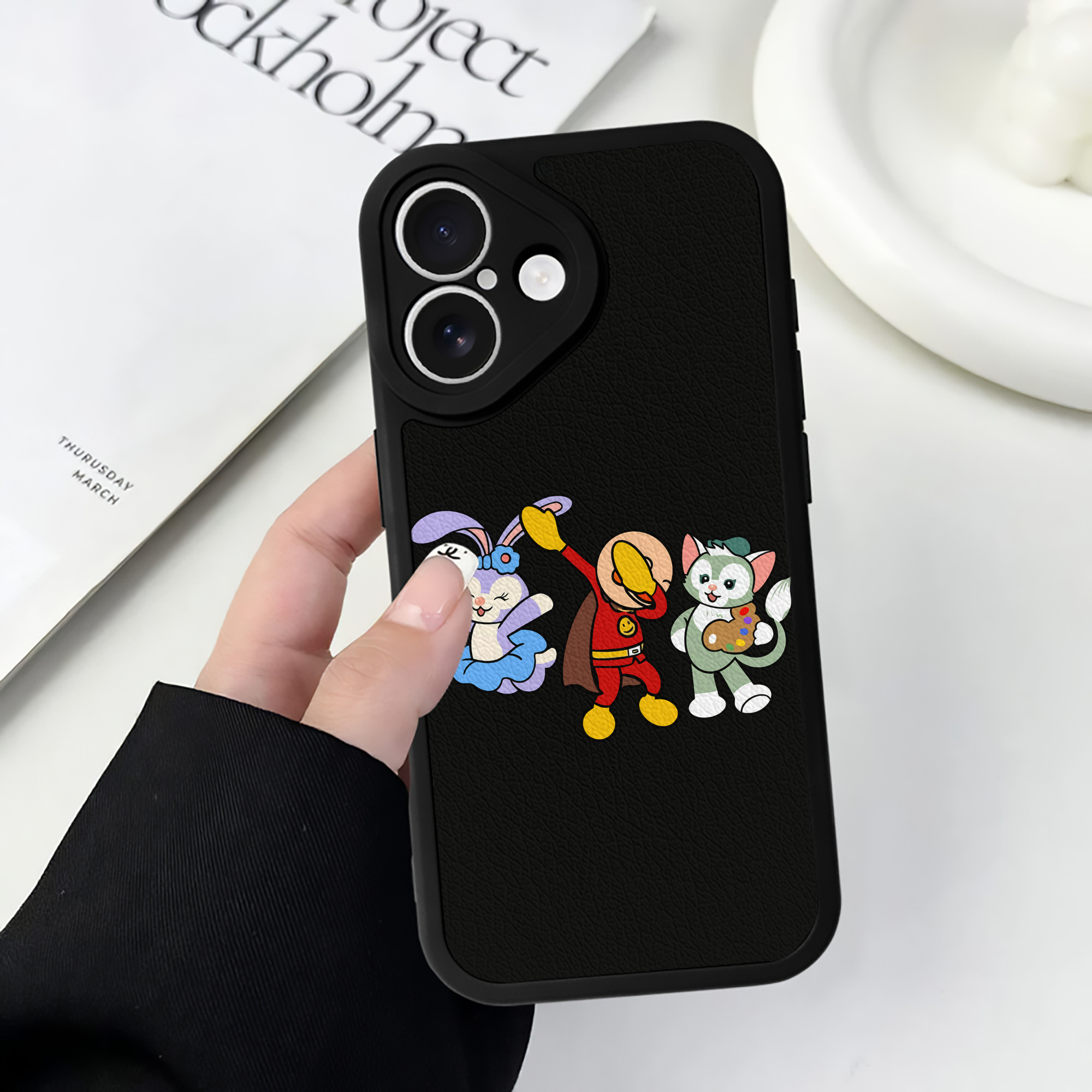 （画像用） アンパンマン Anpanman 【iPhone 16シリーズ対応】シリコンスマホケース（レザー調） 材質：シリコン